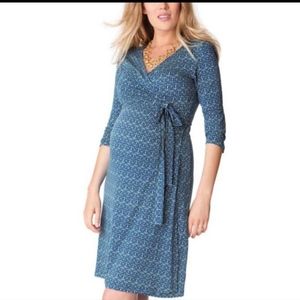 Seraphine maternity wrap dress